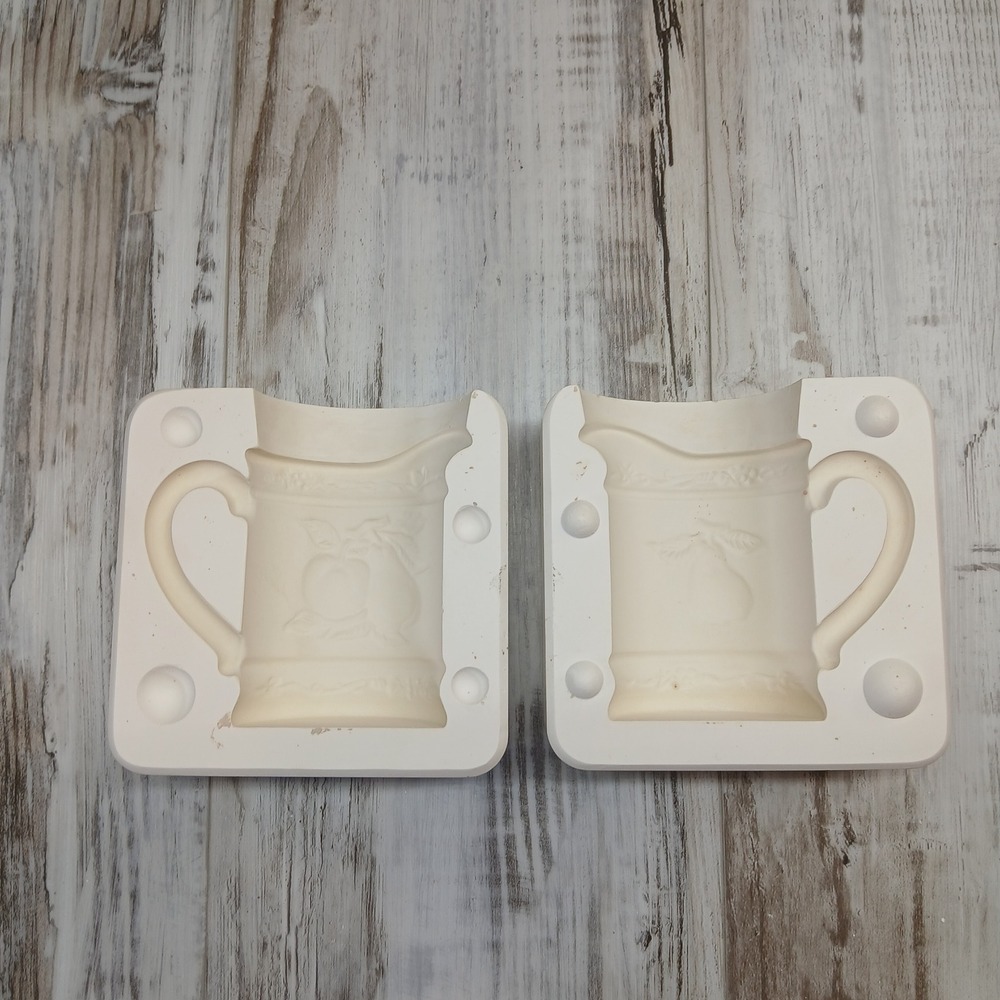 Vintage Ceramic Slip Casting Mold R-670 Fruit Cream Pitcher‎ Pear Apple Jug